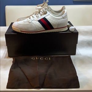 gucci sneakers white and blue